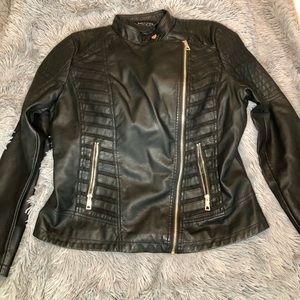Faux leather jacket